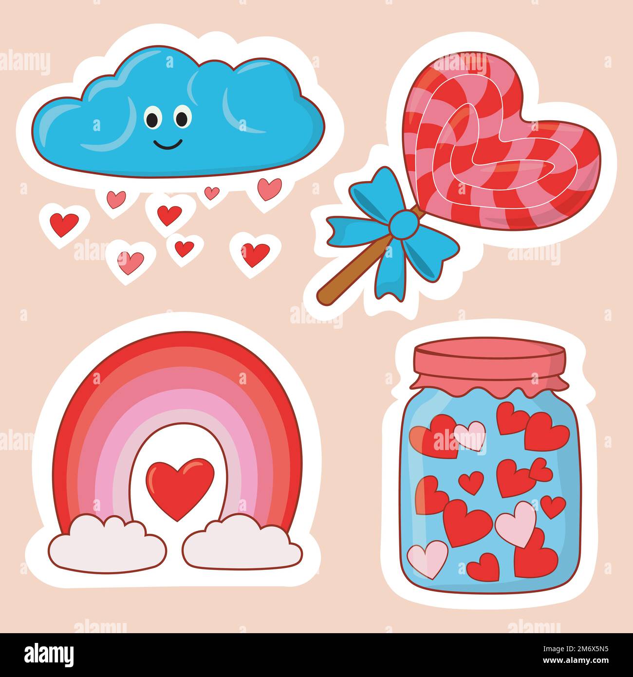 100 Adesivi Romantichi Per San Valentino - Vinile Impermeabile, Stili Non Ripetuti, Per Bottiglie, Laptop E Regali - 3