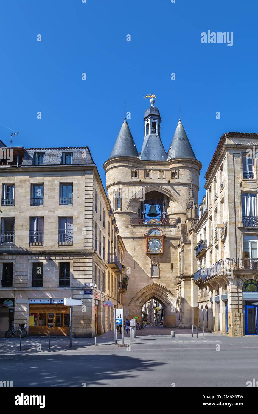 Gran campana di Bordeaux, Francia Foto Stock