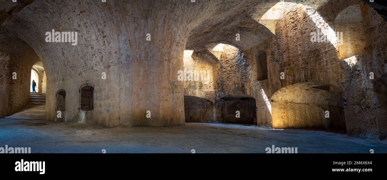Volta alla fortezza di San Nicola a Sibenik, Croazia Foto Stock
