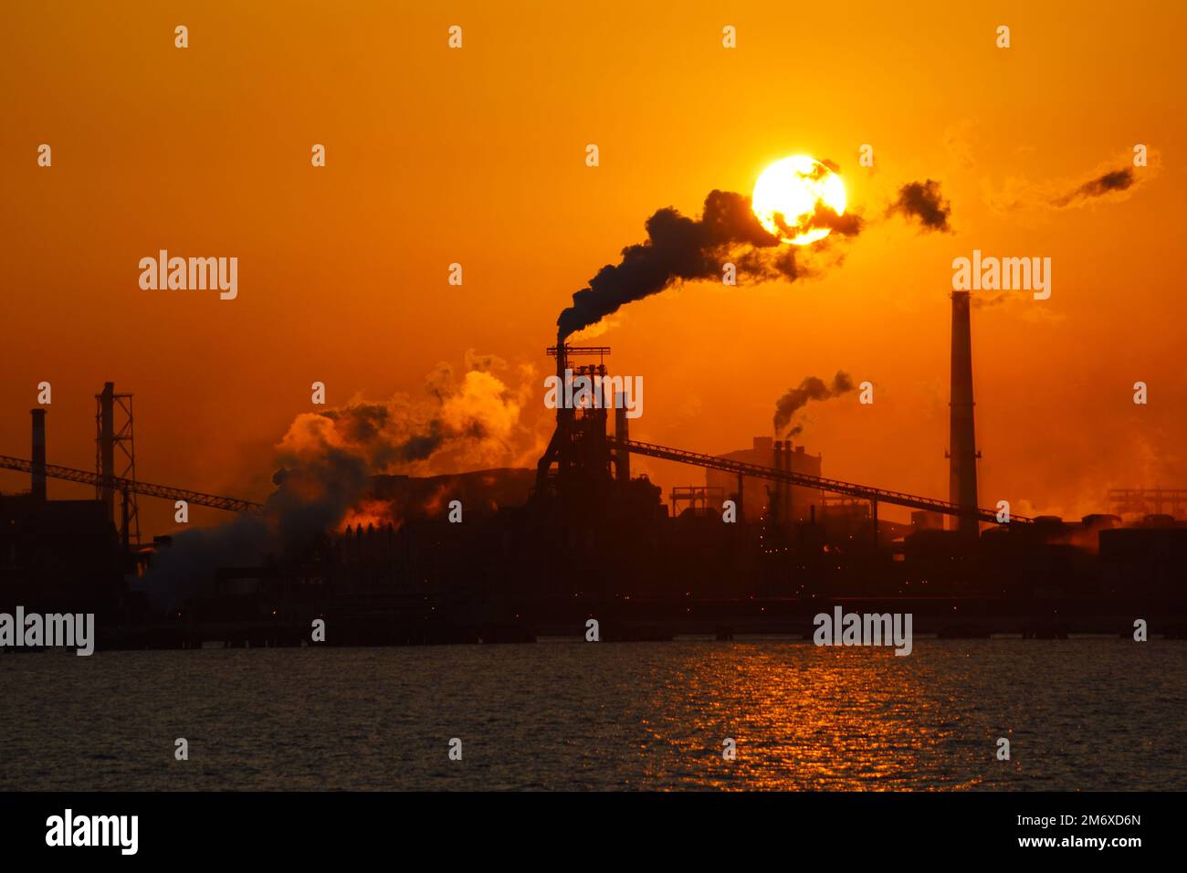 Crepuscolo della regione di Keihin Foto Stock