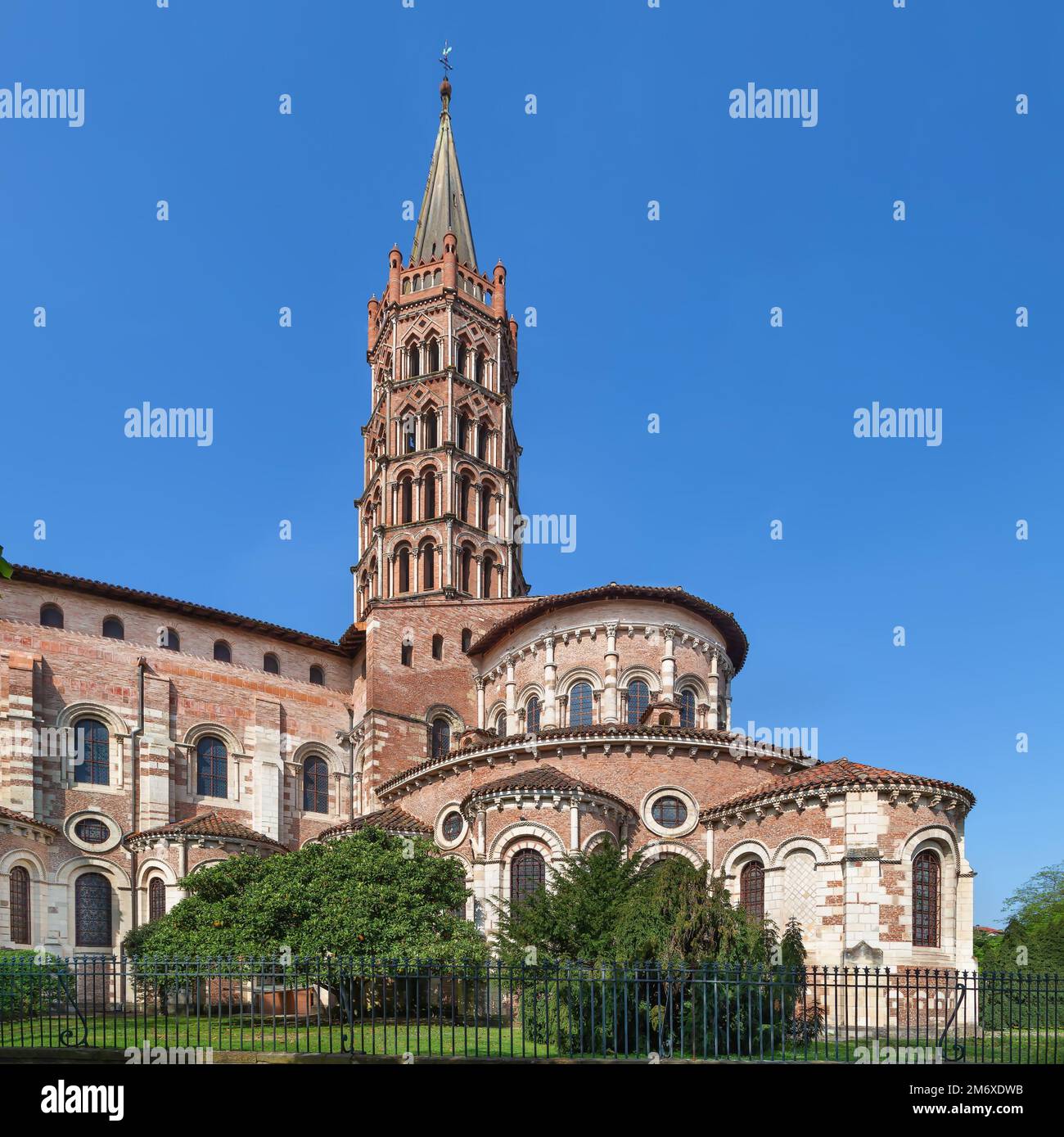 Basilica di Saint-Sernin, Tolosa, Francia Foto Stock