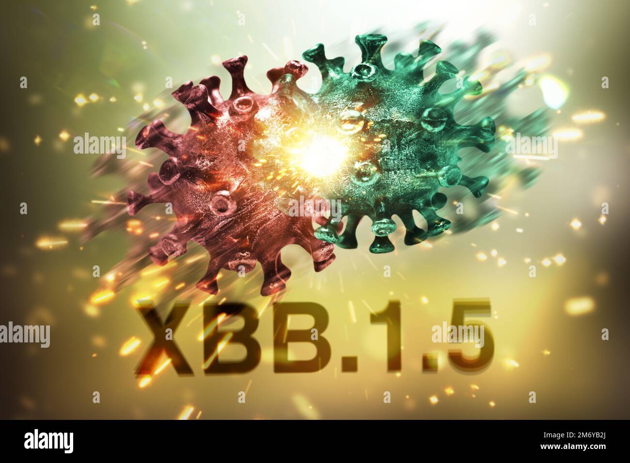 Variante corona XBB.1,5, immagine simbolica Foto Stock