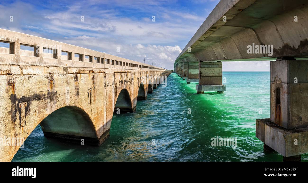 Ponte sull'autostrada all'estero per Key West, Florida, Stati Uniti Foto Stock