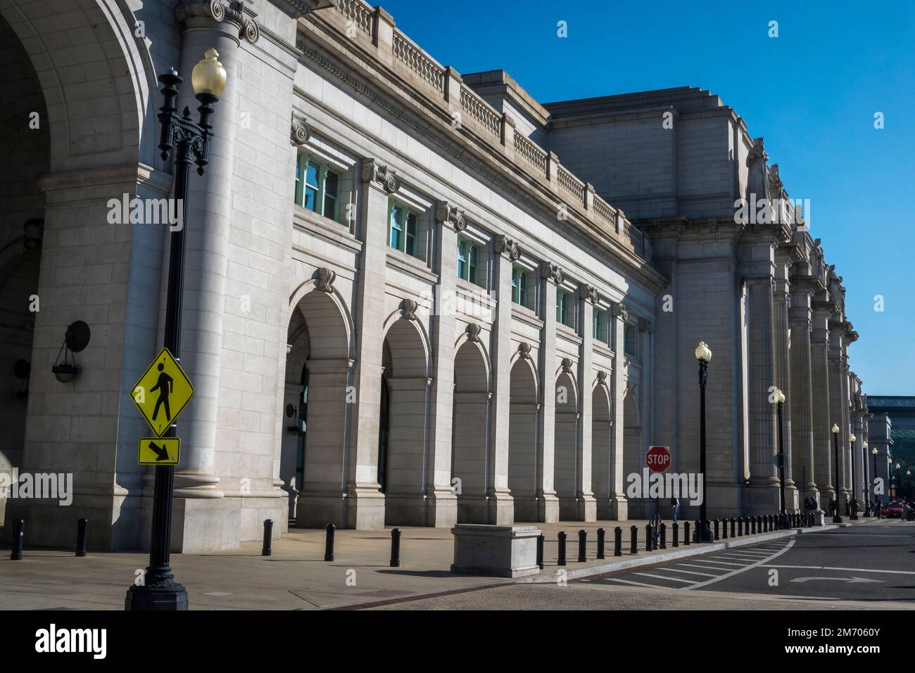 Washington Union Station, la principale stazione ferroviaria, hub di trasporto, e destinazione di svago progettata da Daniel Burnham e aperta nel 1907, Washington, Foto Stock
