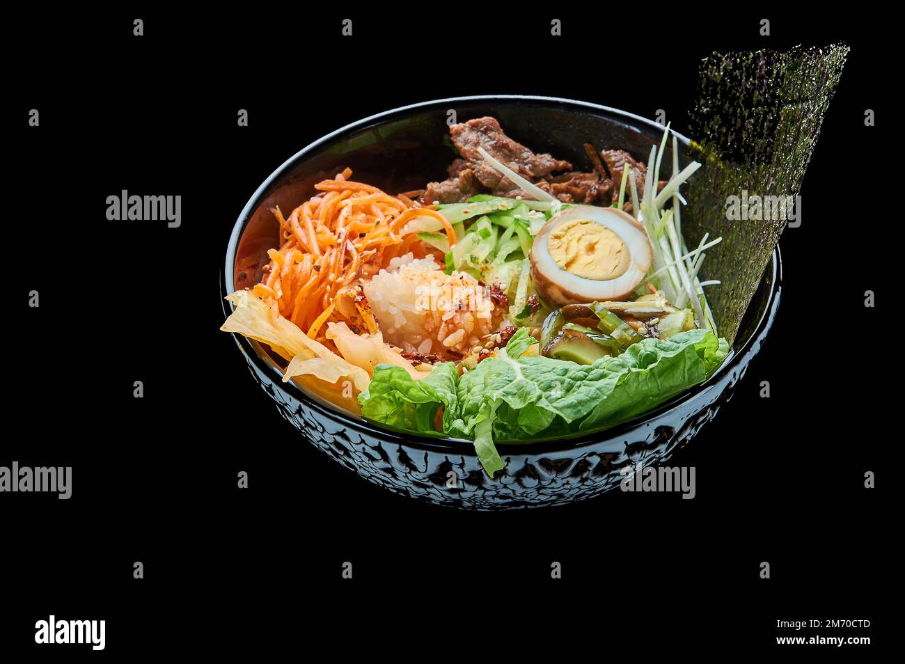 Cucina nazionale coreana, deliziosa Bibimbap Foto Stock