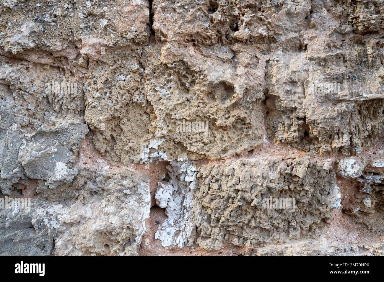 Sfondo di pietra grezza e marrone Foto Stock