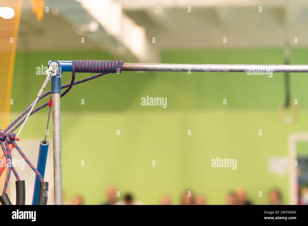 ginnastica flessibilità orizzontale corpo esercizio sport performance competizione artistica ginnastica forza atleta Foto Stock