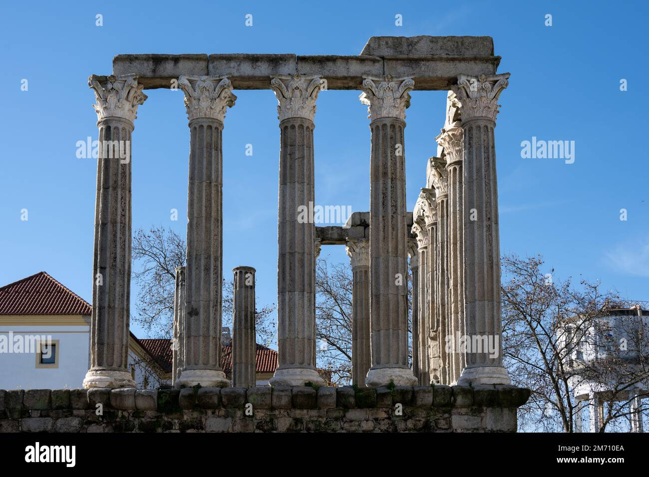 Il tempio romano di Evora dedicato a Diana Foto Stock