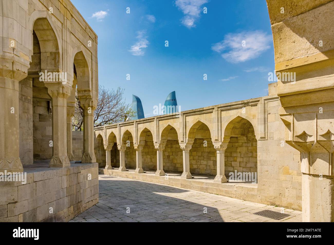 Palazzo di Shirvanshah a Baku, Azerbaigian Foto Stock