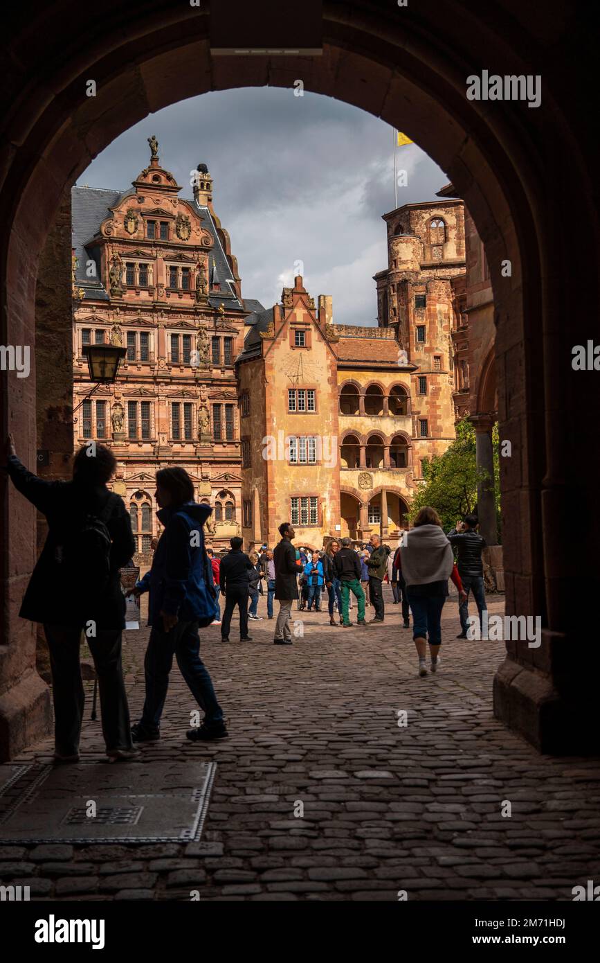 Il Castello di Heidelberg, Heidelberg, Tor, Foto Stock
