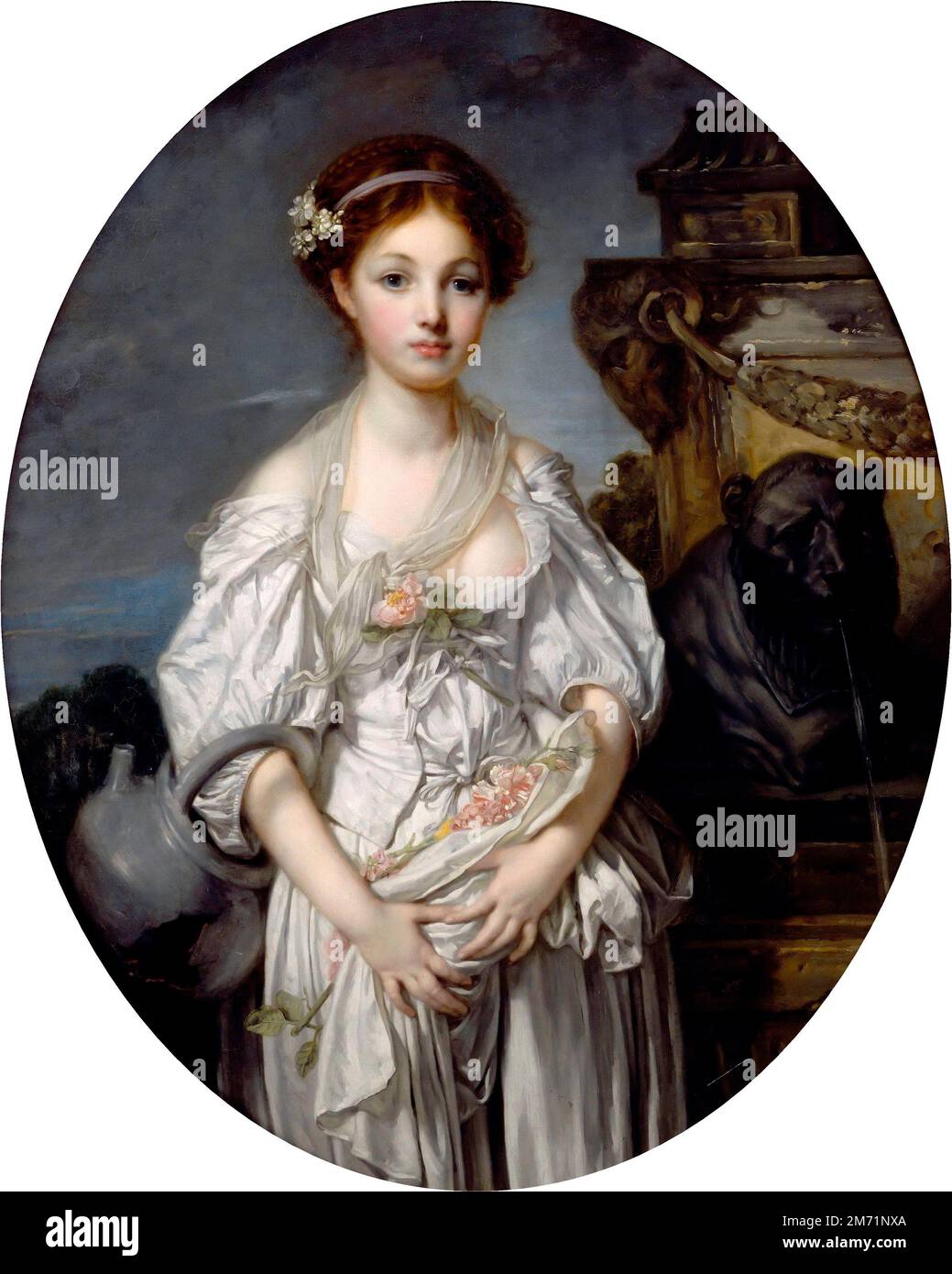 La brocca rotta - Jean-Baptiste Greuze, circa 1771 Foto Stock