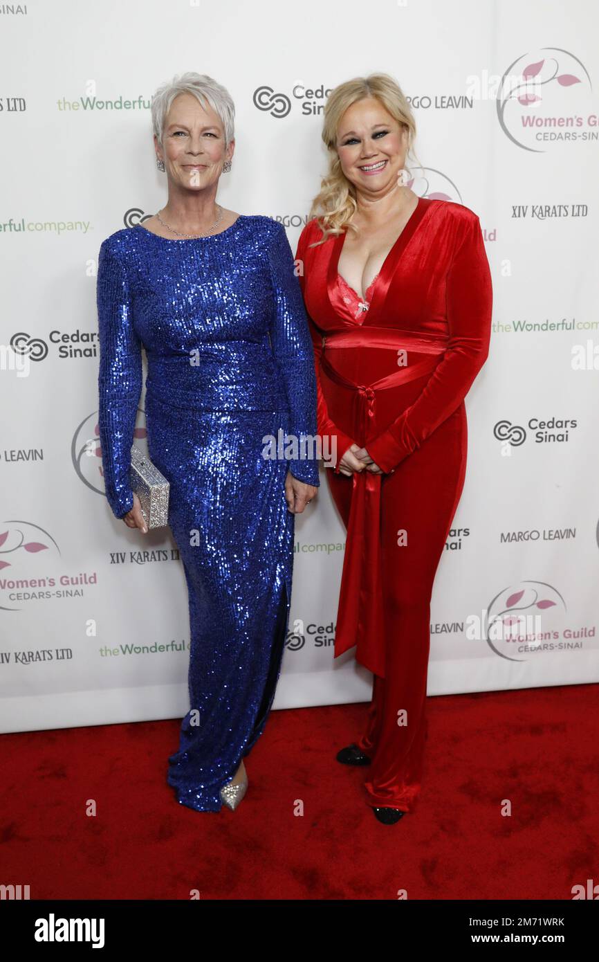 Women's Guild Cedars Sinai disco Ball al Beverly Hilton Hotel il 30 novembre 2022 a Beverly Hills, CA con: Jamie Lee Curtis, Caroline Rhea dove: Beverly Hills, California, Stati Uniti quando: 01 dicembre 2022 credito: Nicky Nelson/WENN Foto Stock