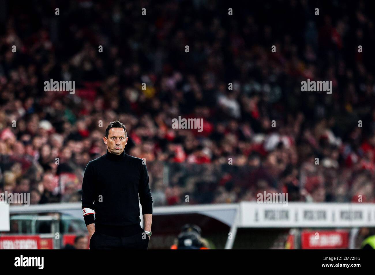 Lisbona, Portogallo. 06th Jan, 2023. Allenatore Roger Schmidt di SL Benfica durante la Liga Portugal Bwin match tra SL Benfica e Portimonense SC all'Estadio da Luz di Lisbona. (Punteggio finale: SL Benfica 1 : 0 Portimonense SC) Credit: SOPA Images Limited/Alamy Live News Foto Stock