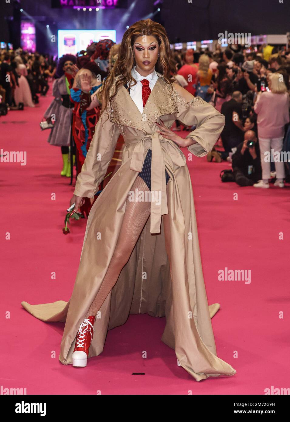 Londra, Regno Unito. 06th Jan, 2023. TIA Kofi al lancio del Drag con UK 2023 di RuPaul a Londra. Credit: SOPA Images Limited/Alamy Live News Foto Stock