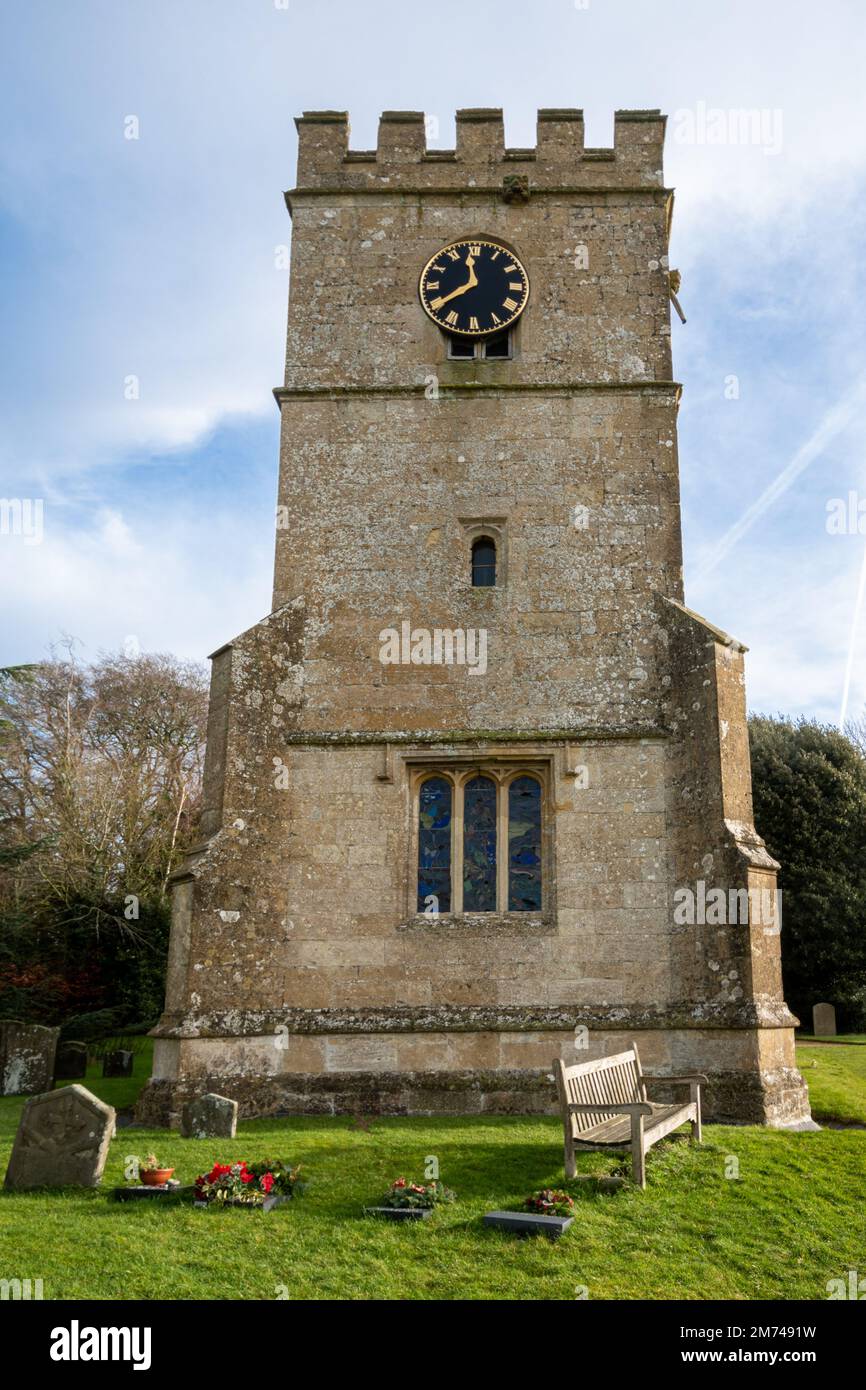 Chiesa parrocchiale di All Saints a Farnborough, West Berkshire, Inghilterra, Regno Unito Foto Stock