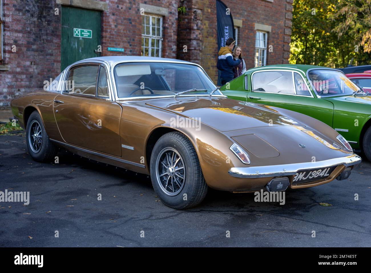 1973 Lotus Elan 2S 130 ‘BMJ 384L’ in mostra allo Scramble di ottobre tenutosi presso il Bicester Heritage Centre il 9th ottobre 2022. Foto Stock