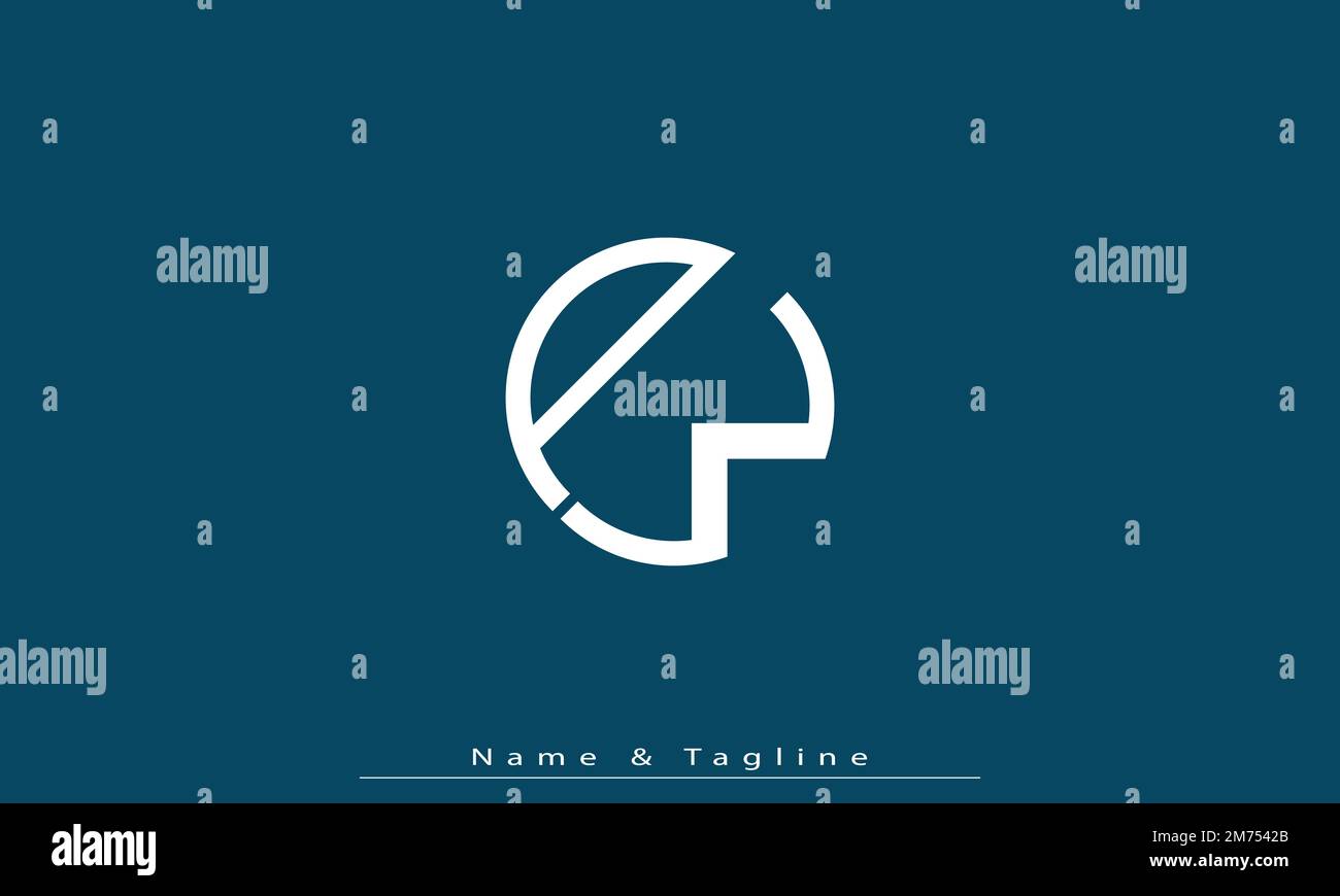 Lettere alfabetiche iniziali logo monogramma PW , WP Illustrazione Vettoriale