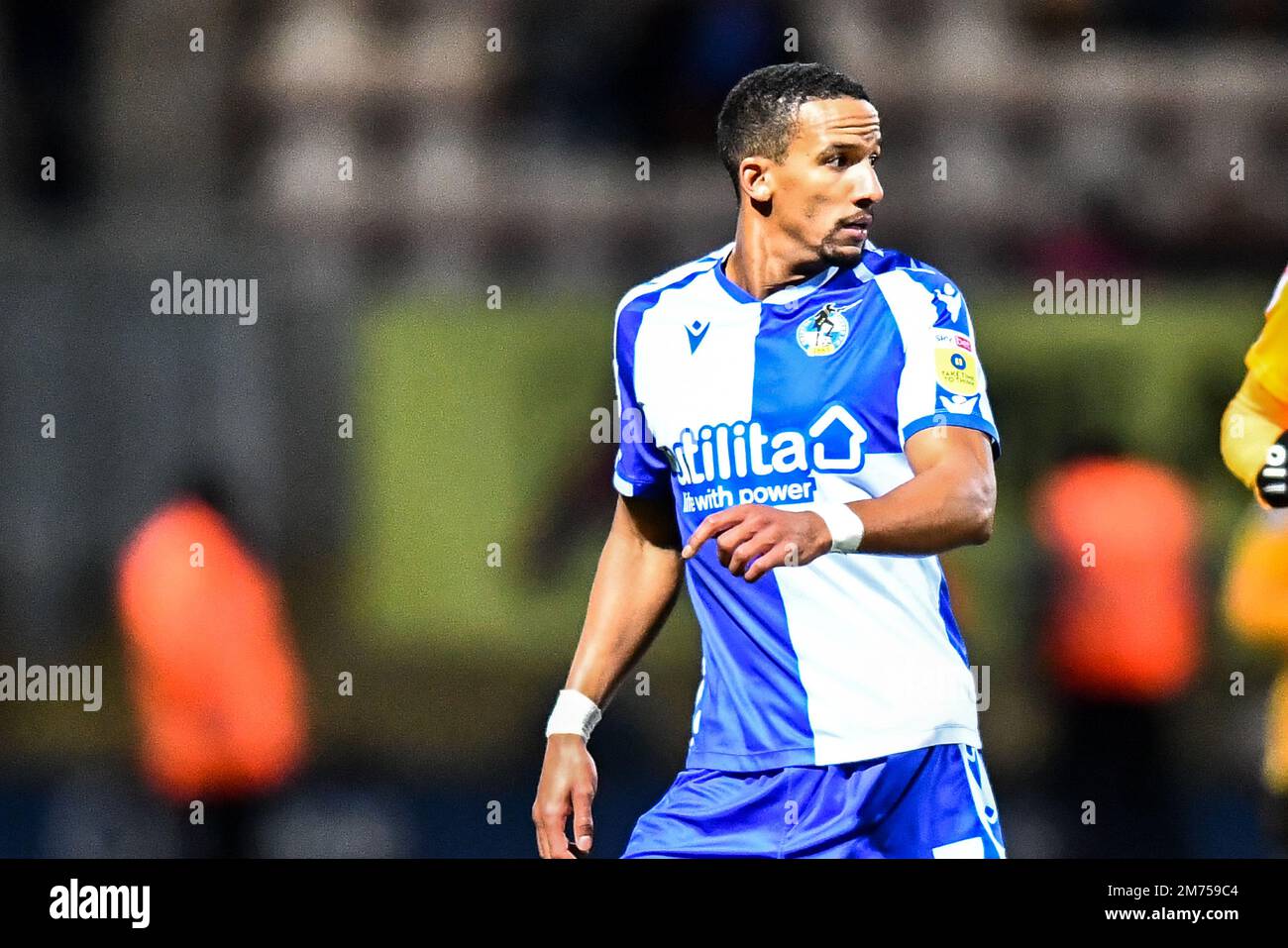 Cambridge, Regno Unito. 7th gennaio 2023. Scott Sinclair (7 Bristol Rovers) durante la partita della Sky Bet League 1 tra Cambridge United e Bristol Rovers all'Abbey Stadium di Cambridge sabato 7th gennaio 2023. (Credit: Kevin Hodgson | MI News) Credit: MI News & Sport /Alamy Live News Foto Stock