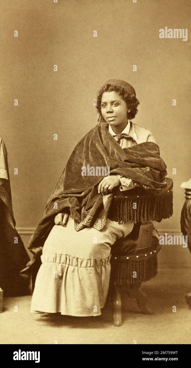 Edmonia Lewis, di Henry Rocher. c 1870. Foto Stock