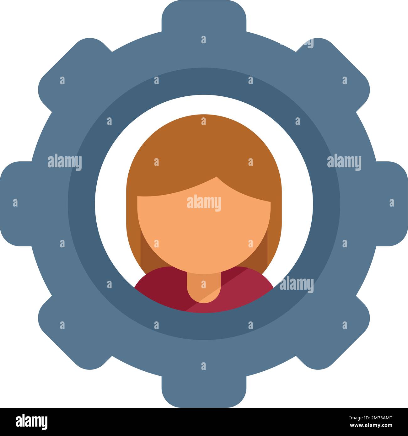 Icona comando marcia vettore piatto. Data center. Piano di monitoraggio isolato Illustrazione Vettoriale