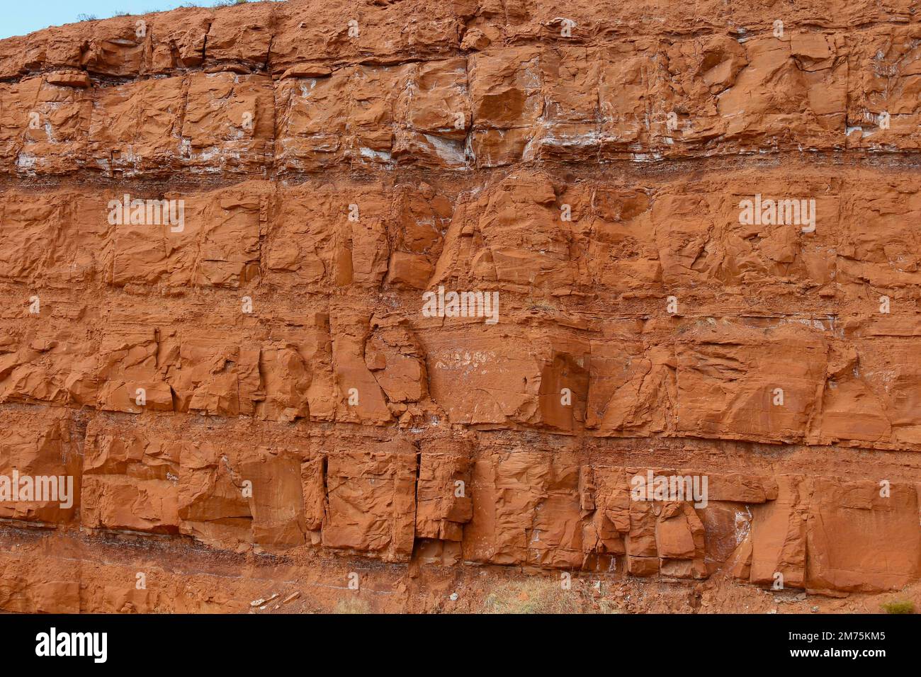 Formazione Chugwater, Triassico, 185-225 milioni di anni Foto Stock