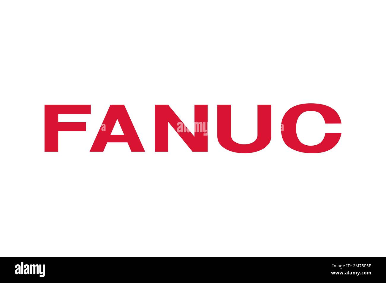 FANUC, Logo, sfondo bianco Foto Stock