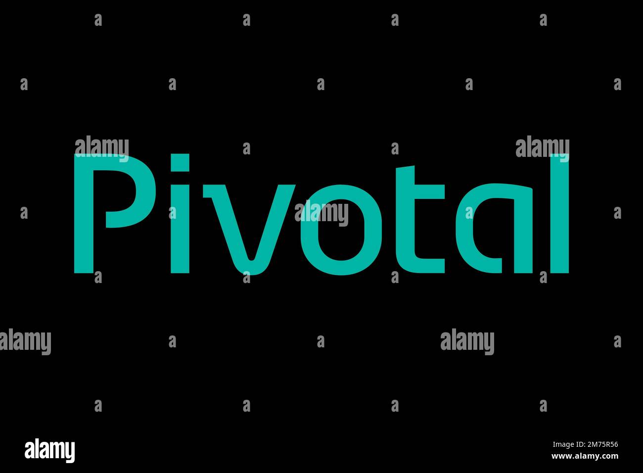 Software Pivotal, Logo, sfondo nero Foto Stock