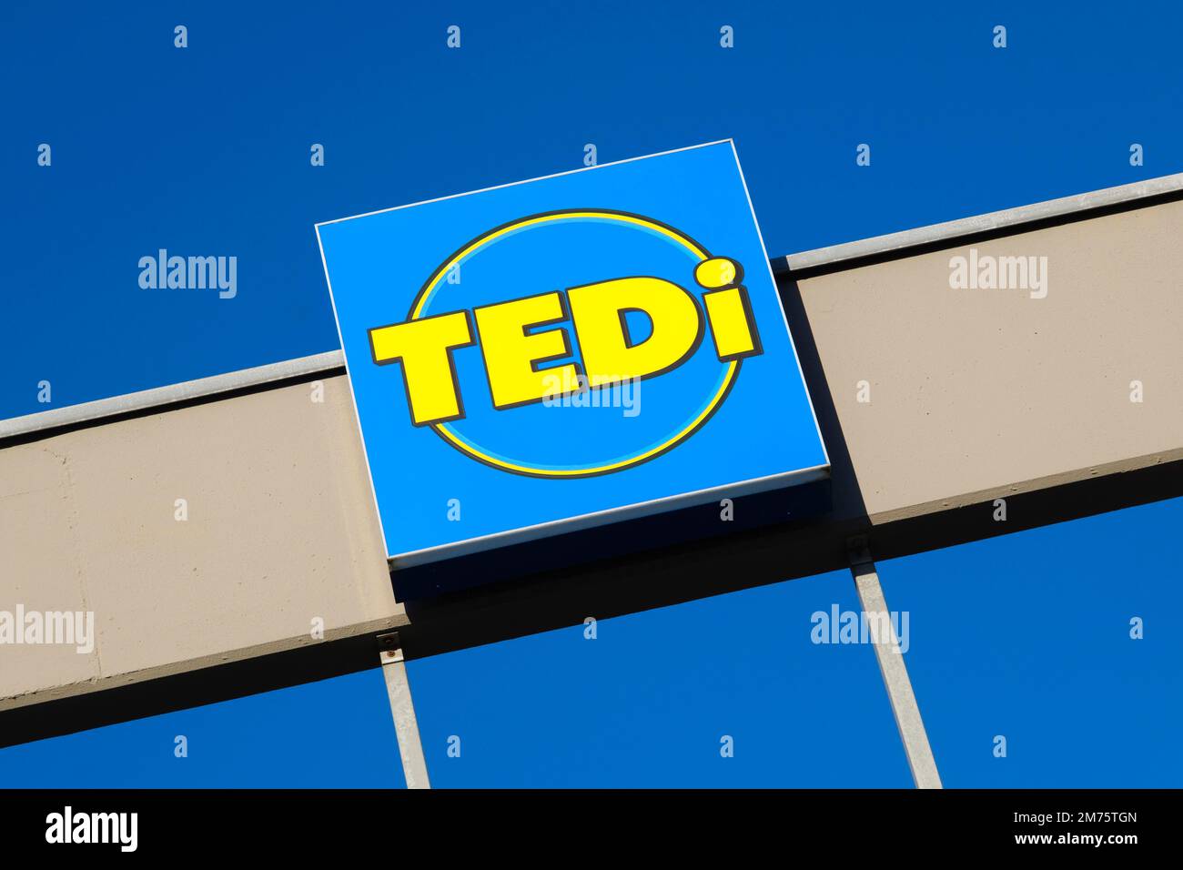 Segno e logo Tedi, commercio, società, Renania settentrionale-Vestfalia, Germania Foto Stock