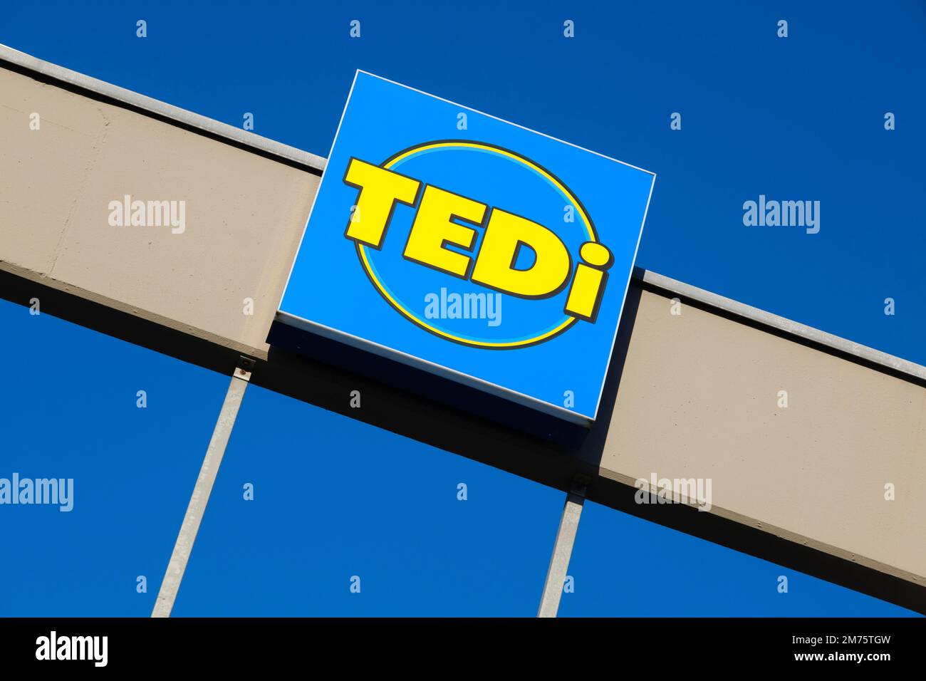 Segno e logo Tedi, commercio, società, Renania settentrionale-Vestfalia, Germania Foto Stock