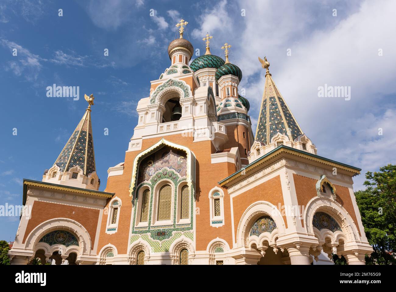 Cattedrale ortodossa di Saint Nicolas di Nizza (Nizza, Alpi Marittime, Provenza-Alpi-Costa Azzurra, Francia) Foto Stock