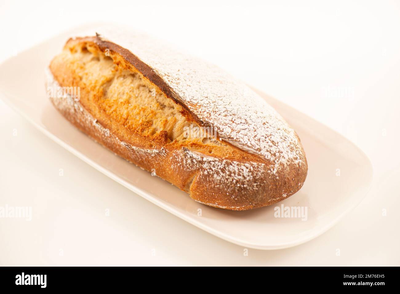 Pane di casa alla birra fatto su birra chiara con un sapore unico e pieno di speranza. Foto Stock