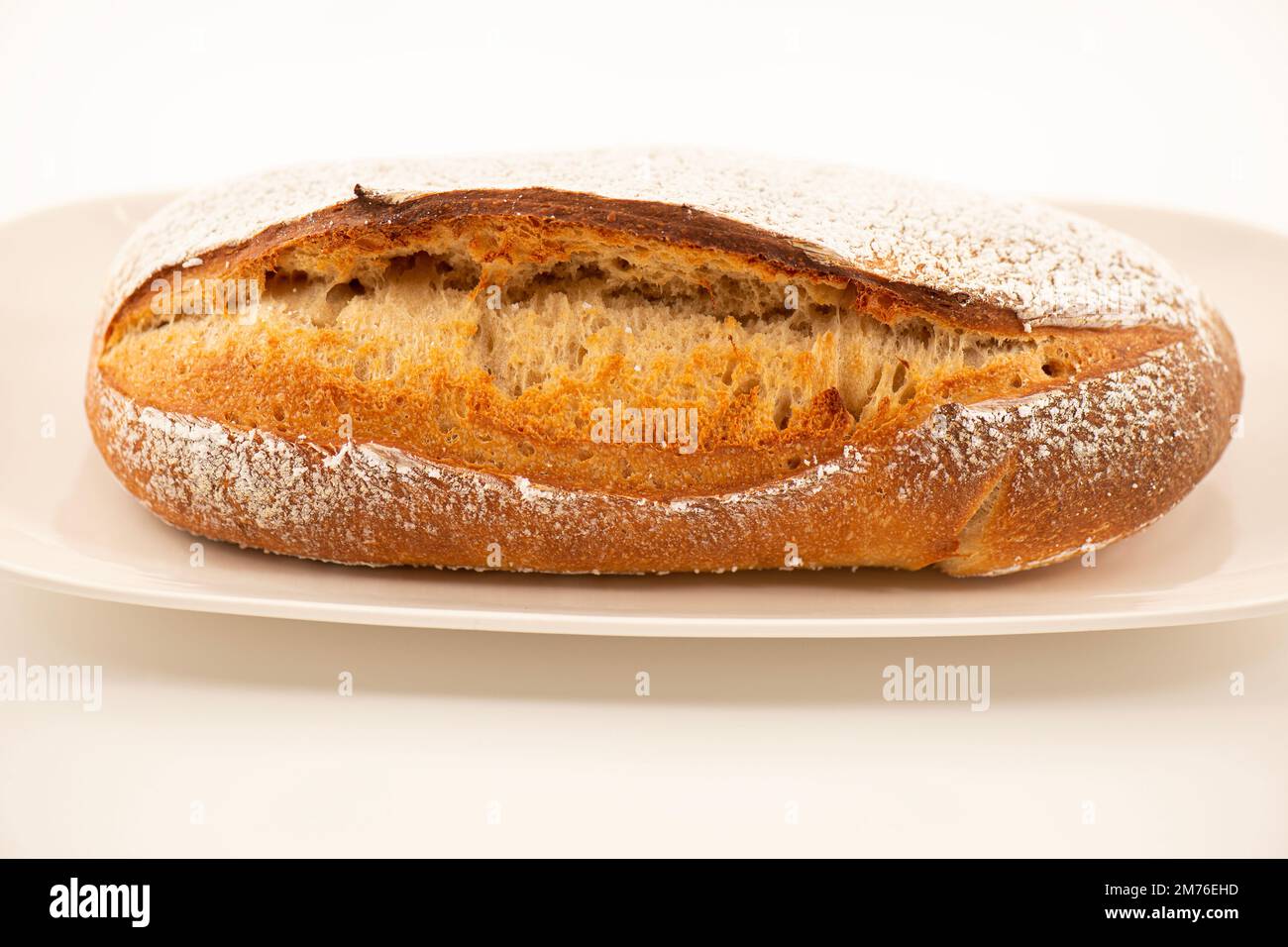 Pane di casa alla birra fatto su birra chiara con un sapore unico e pieno di speranza. Foto Stock