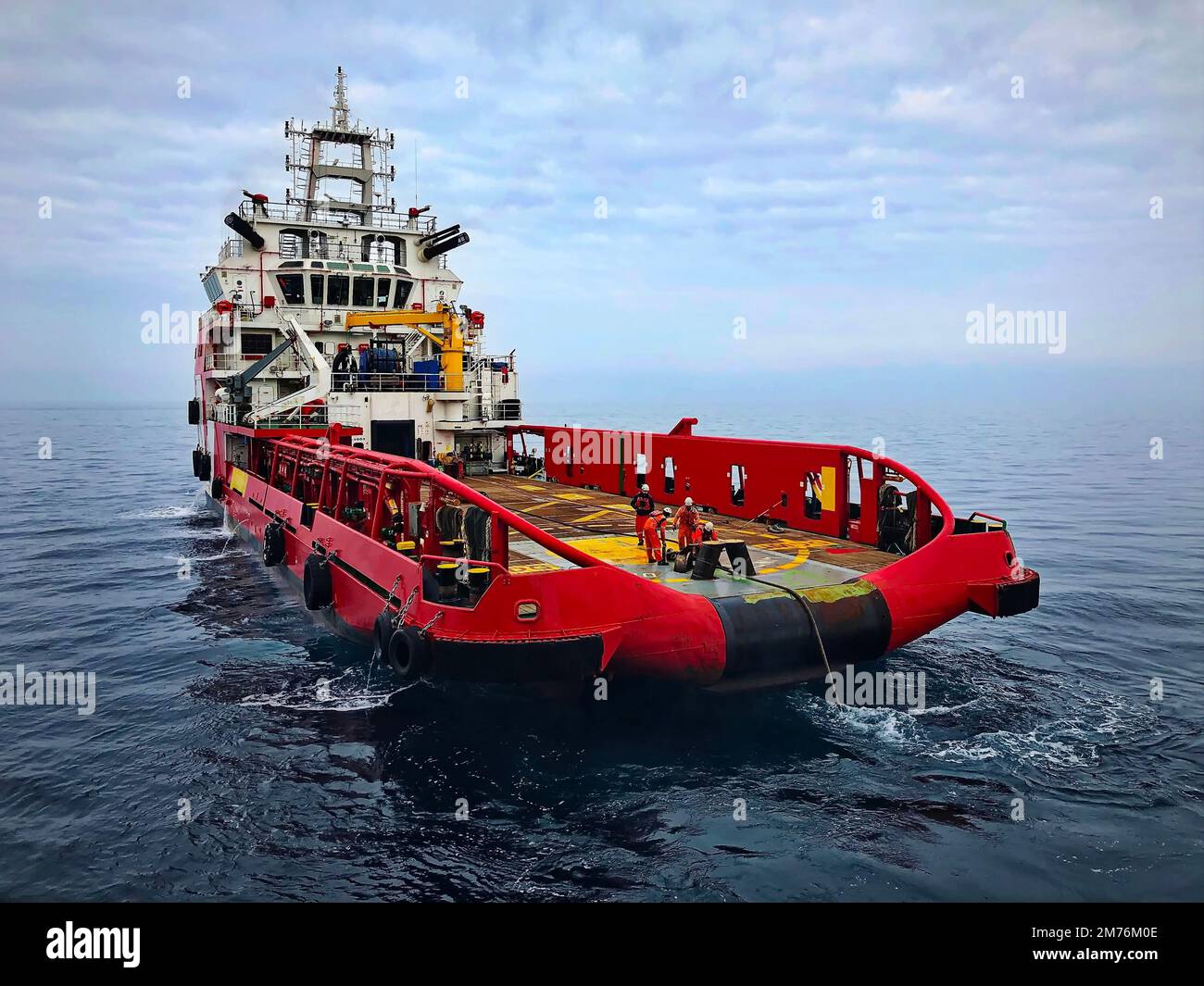 Fornitura nave sul mare Adriatico Foto Stock