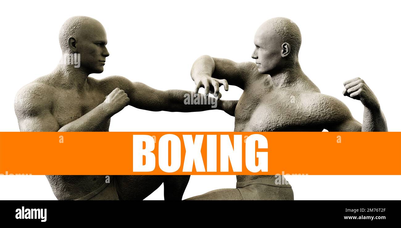 Corsi di boxe formazione concetto di combattimento background Foto Stock