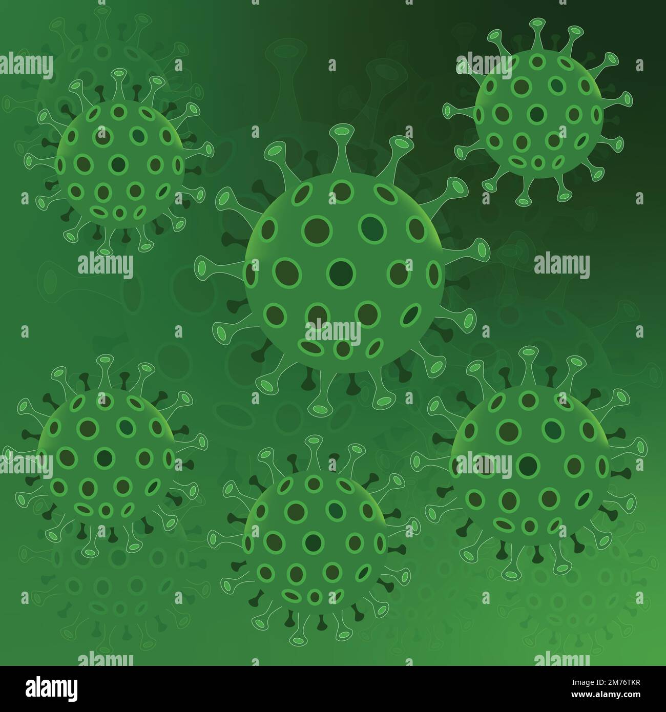 background del virus corona Illustrazione Vettoriale