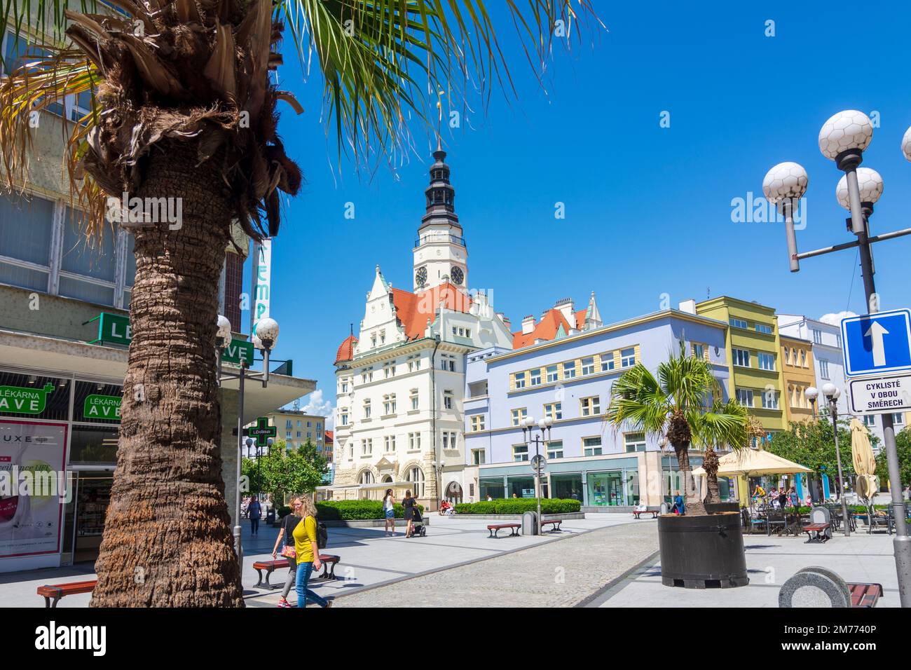 Opava (Troppau): Municipio in , Moravskoslezsky, Regione Moravo-Slesiana, Regione Mährisch-schlesische, Ceco Foto Stock