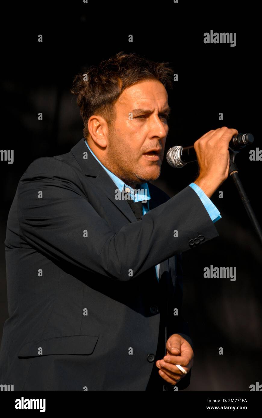 Terry Hall - The Specials, V2008, Hylands Park, Chelmsford, Essex, Regno Unito - 22 agosto 2009 Foto Stock