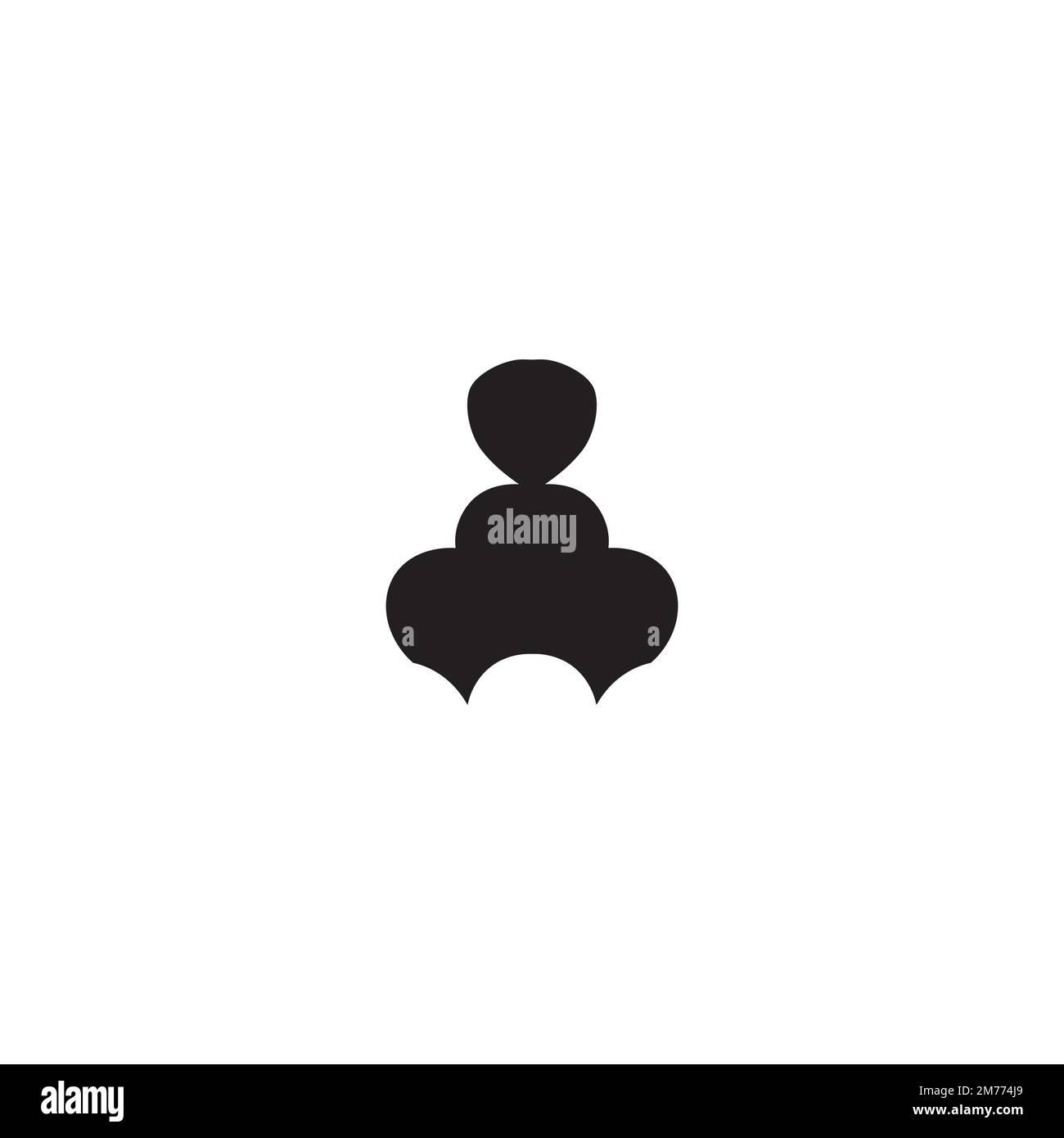 Icona joystick retrò. Semplice stile retro gioco poster simbolo di sfondo. Elemento di design del logo del marchio del gioco retrò. Stampa retrò della t-shirt con joystick. Illustrazione Vettoriale