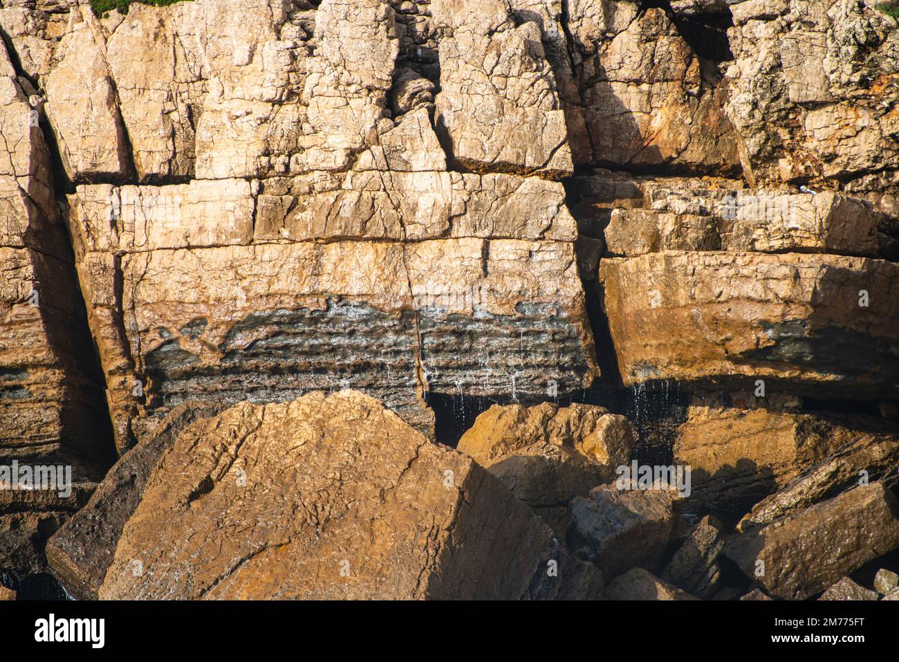 Rocce strati geologici Foto Stock