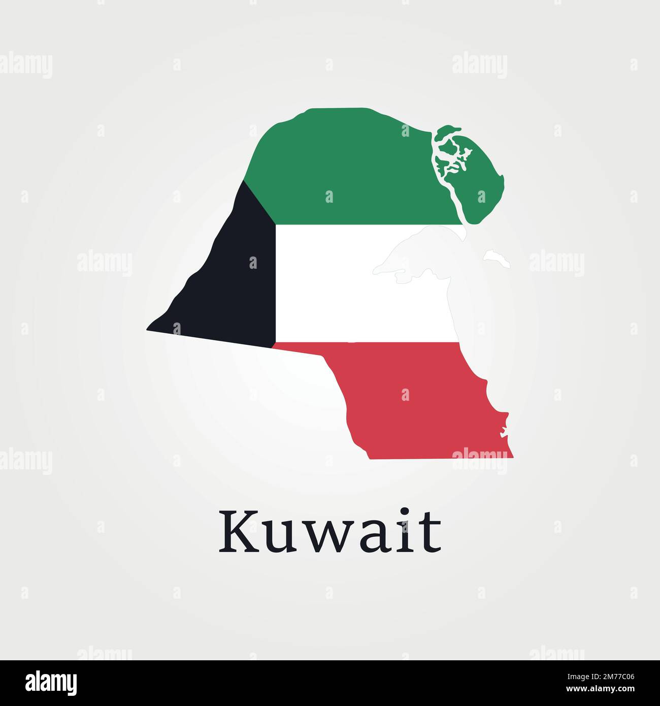 Adesivo Auto Bandiera Del Kuwait – 8 X 5 Cm, Per Superfici Lisce