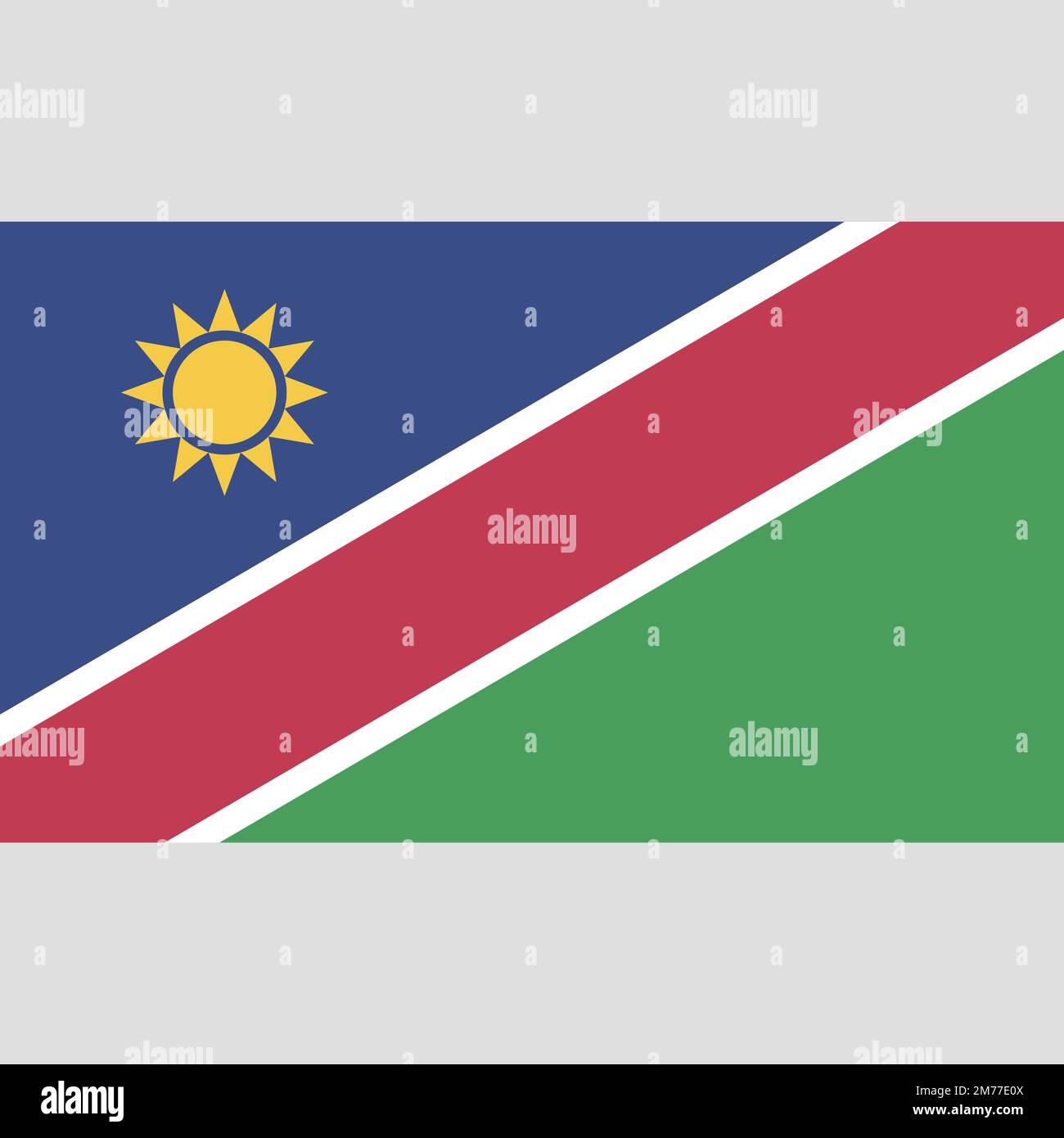 Vettore flag Nambia e file JPG Illustrazione Vettoriale