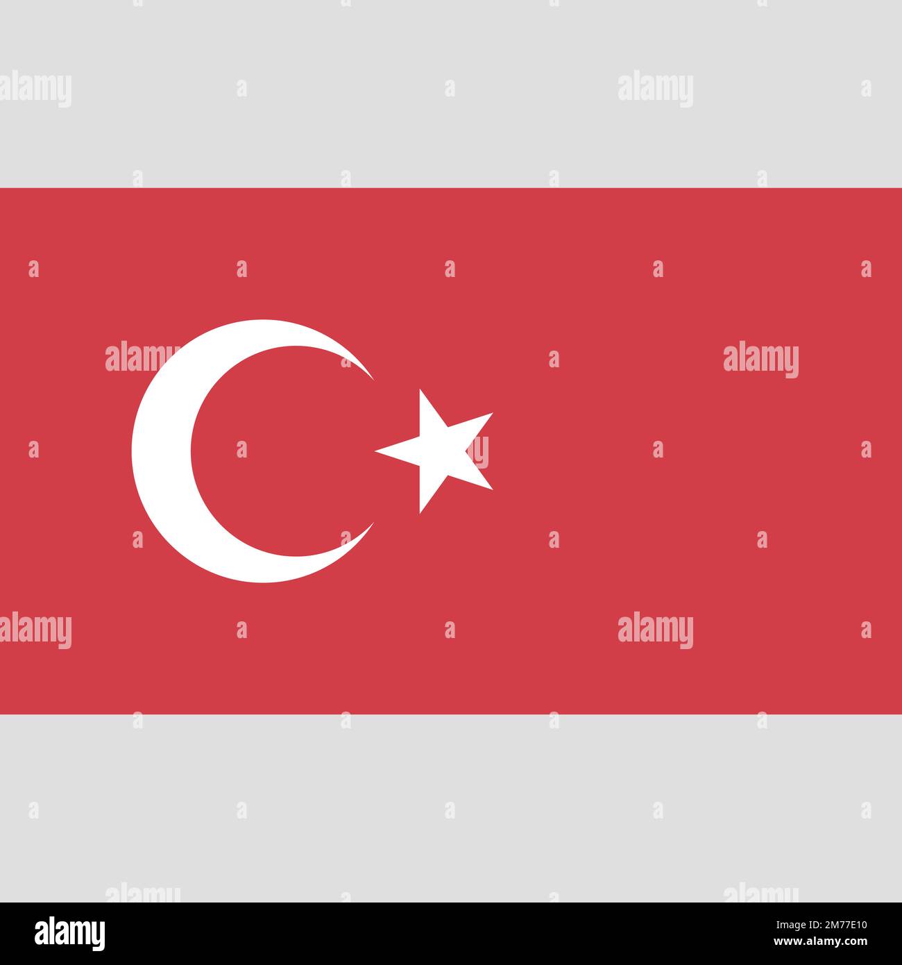 Bandiera vettoriale alta dettagliata della Turchia Illustrazione Vettoriale