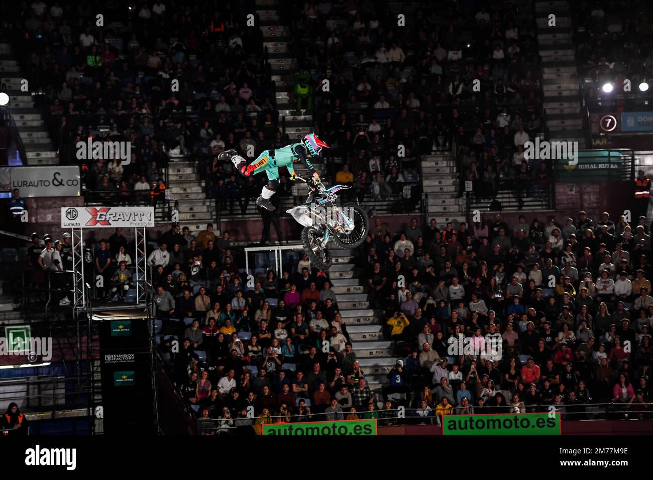 San Sebastian, Spagna. 7th gennaio 2023. Dany Torres al Motocross X-Gravity Freestyle. Credit: Julen Pascual Gonzalez/Alamy Live News Foto Stock