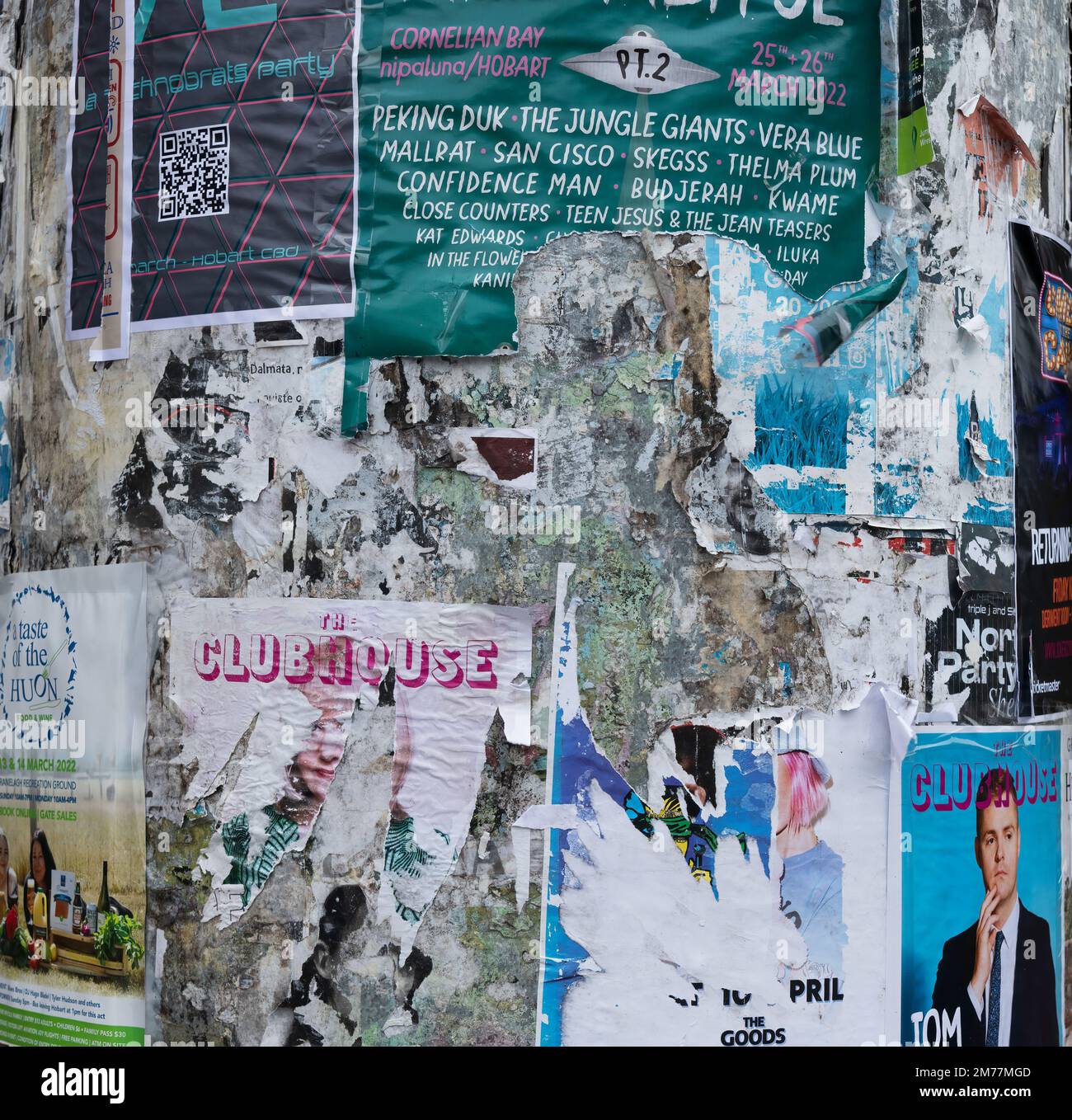 HOBART, TASMANIA, AUSTRALIA. Marzo 06, 2022. Invio casuale di mosche nella zona del molo eventi pubblicitari intorno alla Tasmania. Foto Stock