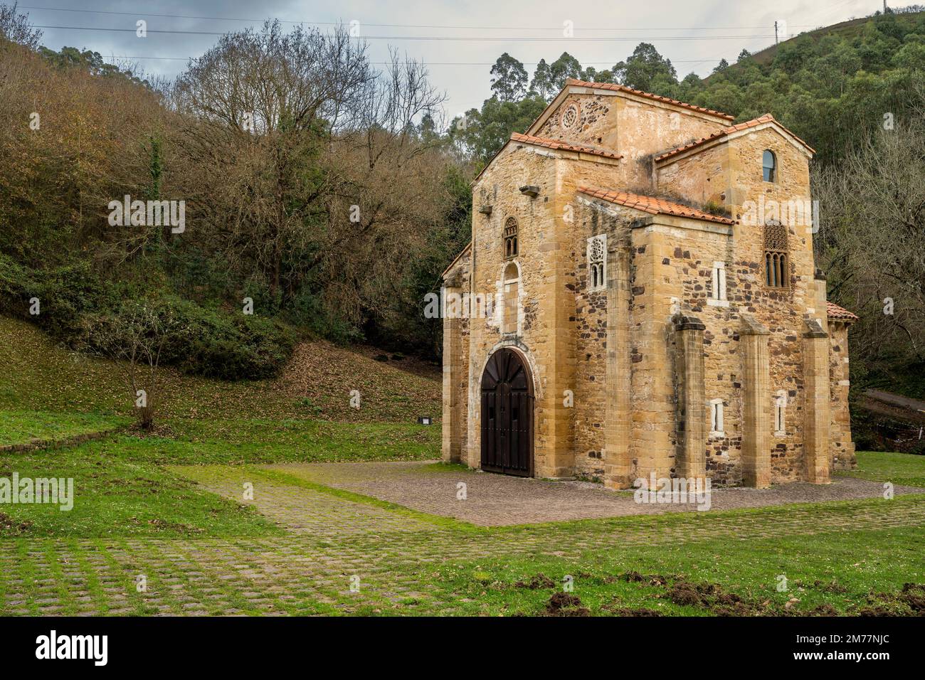 San Miguel de Lillo chiesa, Oviedo, Asturias, Spagna Foto Stock