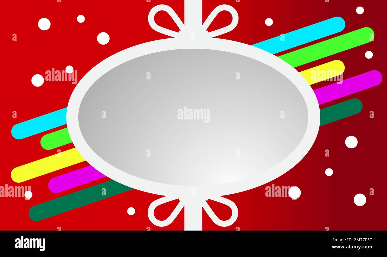 biglietto di auguri natalizio con palla di natale Illustrazione Vettoriale