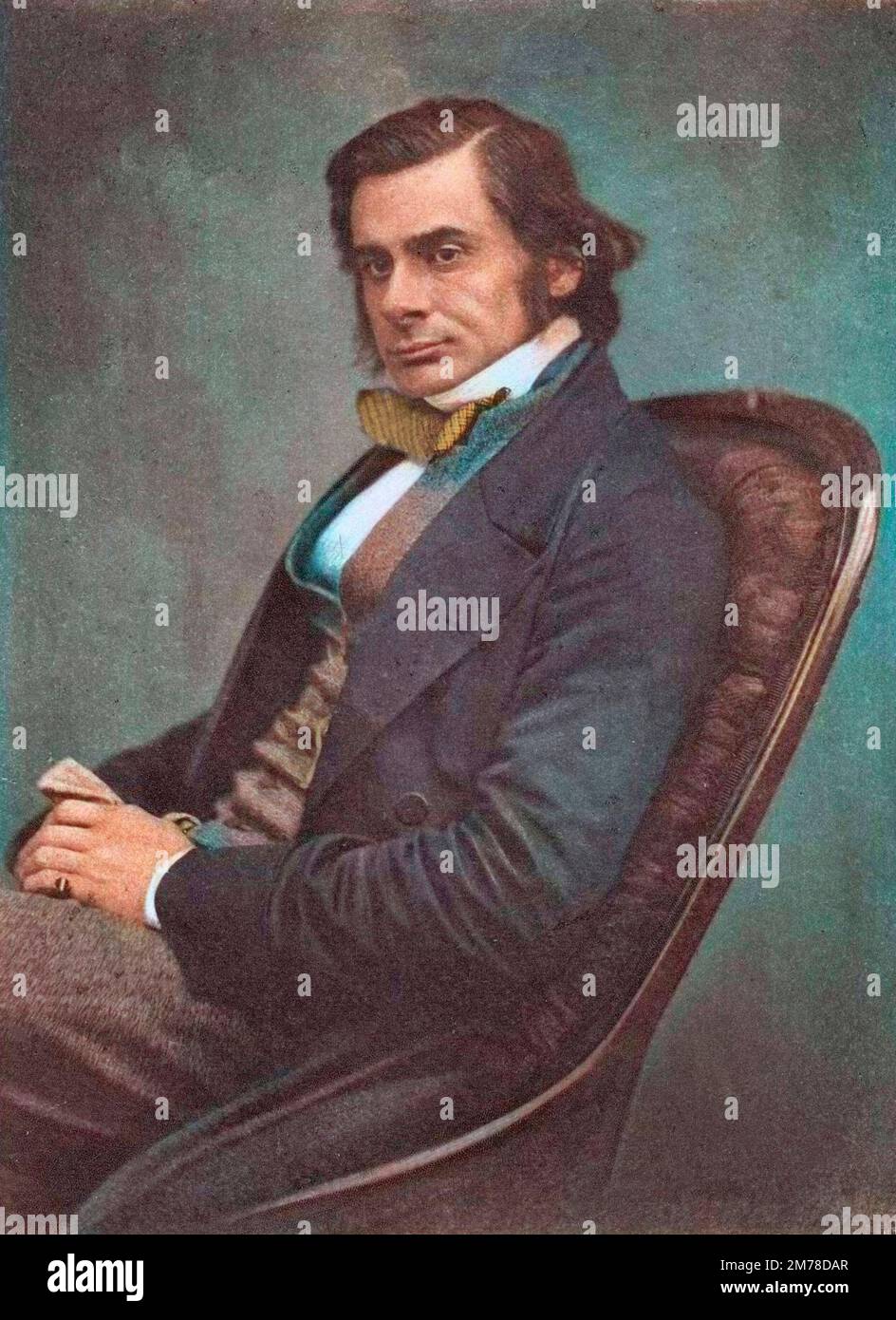 Ritratto di Thomas Henry Huxley. Biologiste britannique (1825-1895). Foto Stock