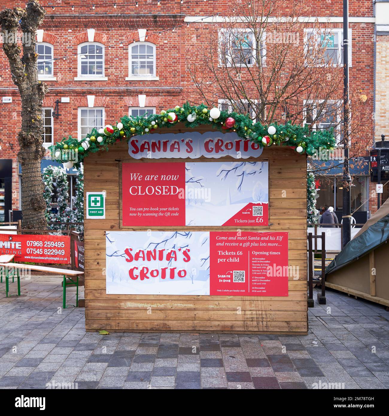 La Grotta di Santa è chiusa Foto Stock