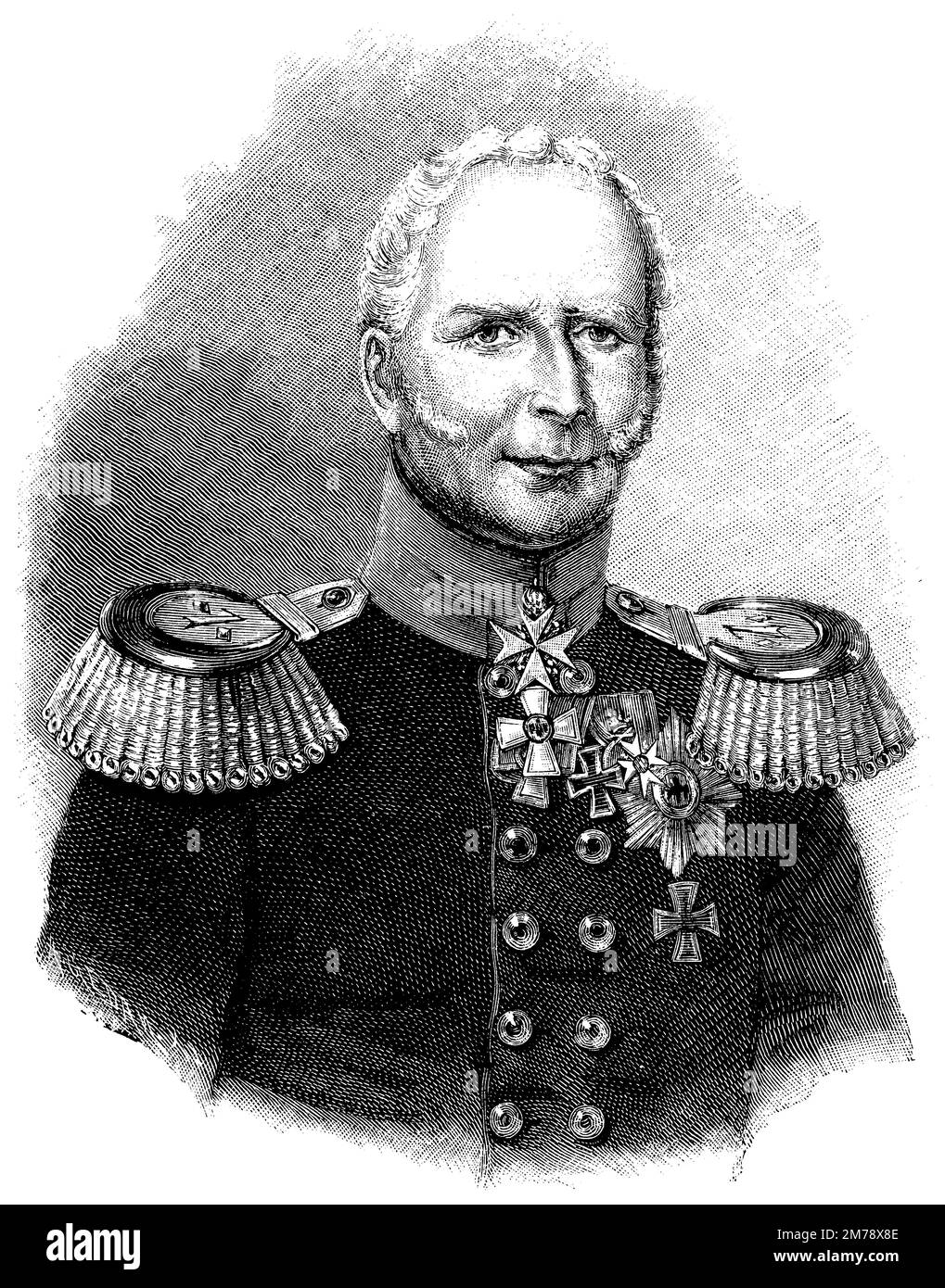 Hermann von Boyen (1771-1848), ufficiale dell'esercito prussiano, , (libro di storia, 1899), Hermann von Boyen (1771-1848), Preußischer Generalfeldmarschall, Preußischer Kriegsminister, Hermann von Boyen (1771-1848), général et ministre prussien Foto Stock