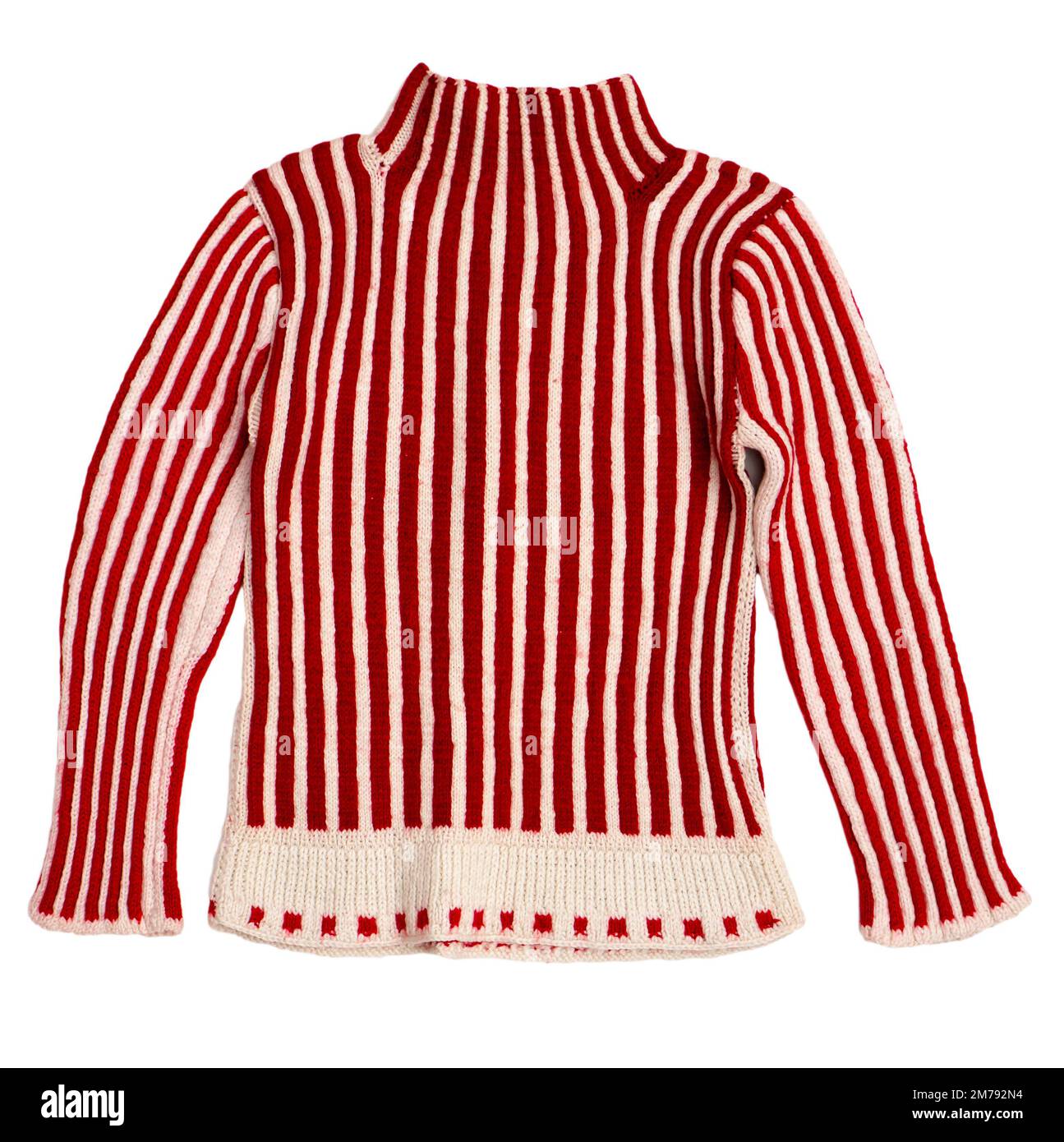 Maglione da uomo. L'annata fatta a mano. Ripetizioni di Unione. Foto Stock